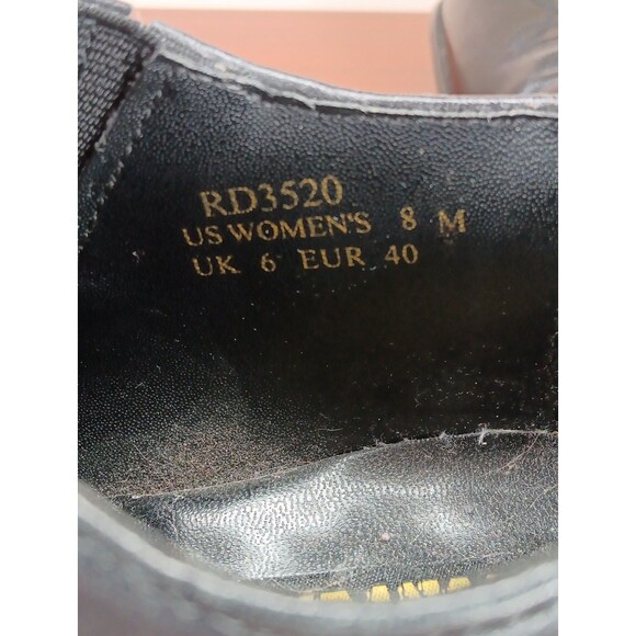 VINTAGE Durango Western Ankle Boot Women 8M Black Leather Y2K Stretch - Picture 8 of 9